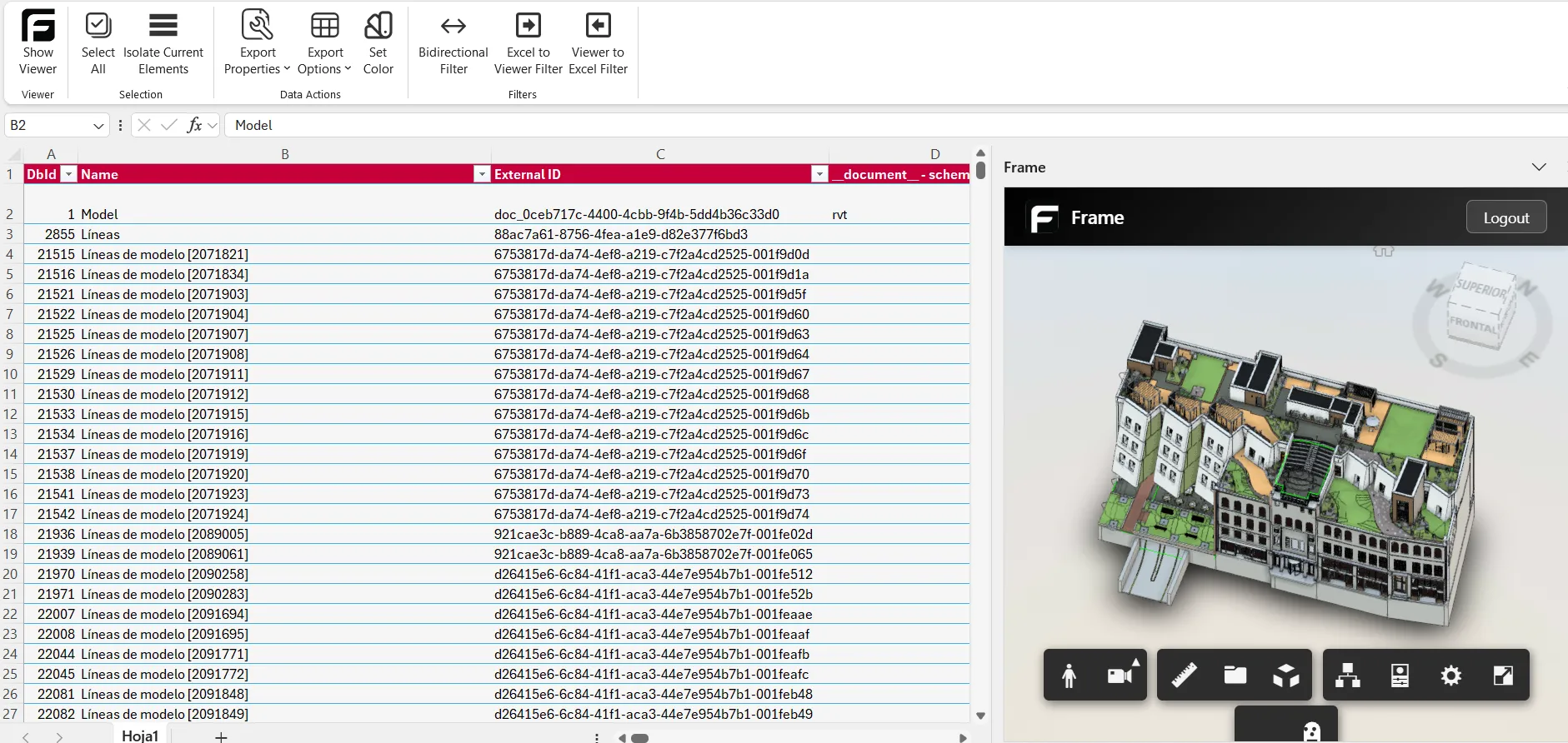 Export Data from BIM Models